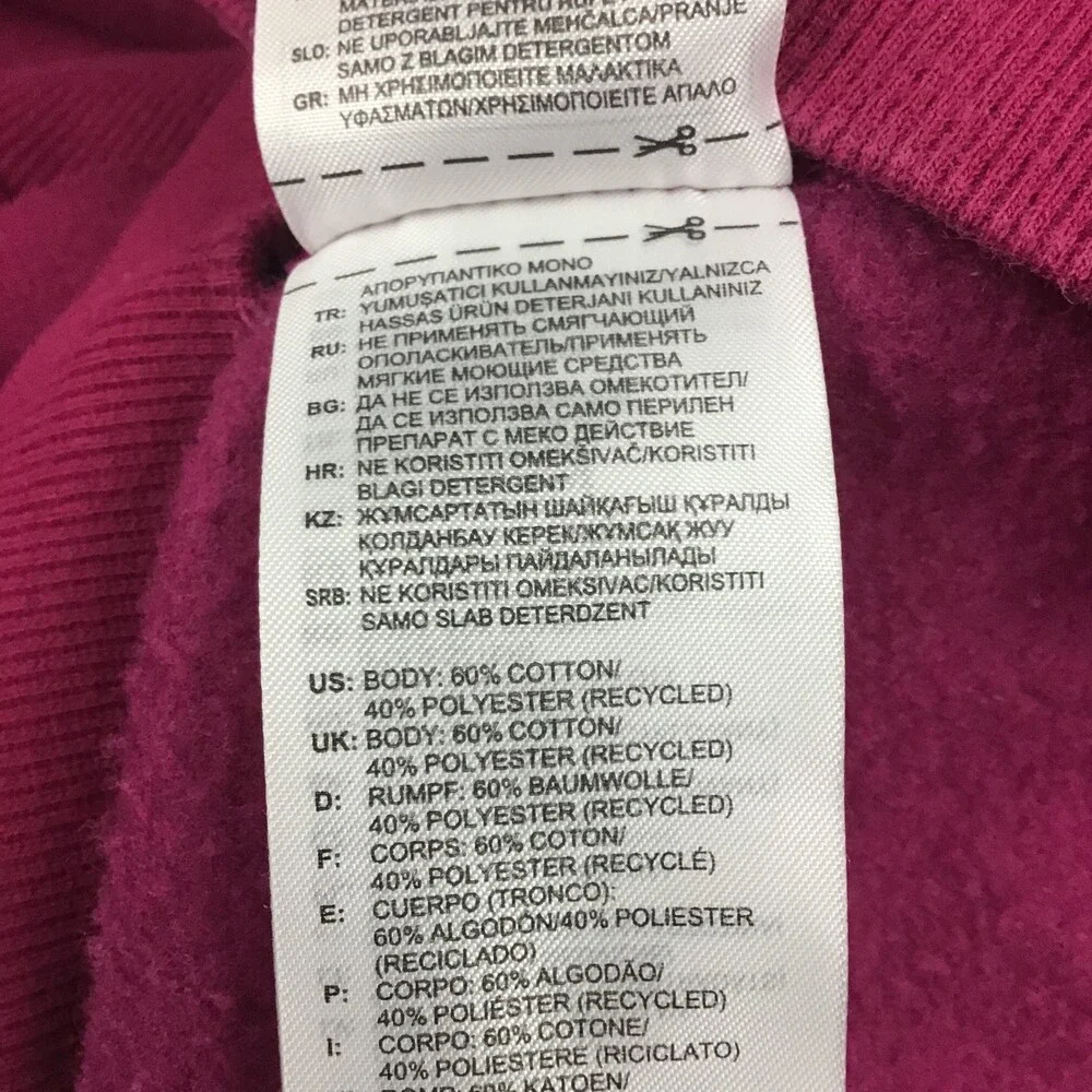 Adidas Hoodie Men Small Pink Trefoil All Over Print Pullover Sweatshirt AOP